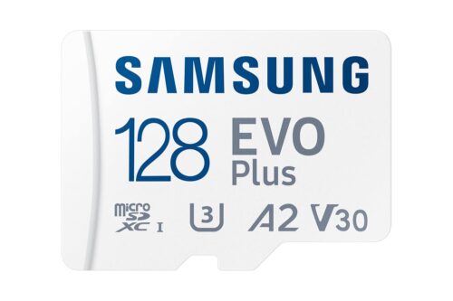 SAMSUNG EVO Plus 128GB Micro SDXC w/SD Adaptor,