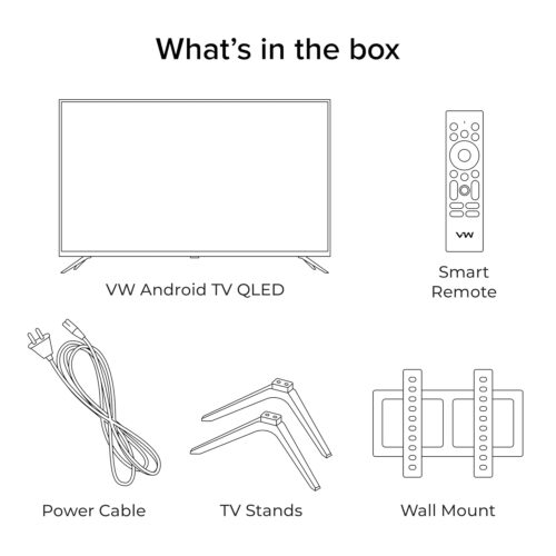 VW 109 cm (43 inches) OptimaX Series Full HD Smart QLED Android TV VW43AQ1 - Image 4