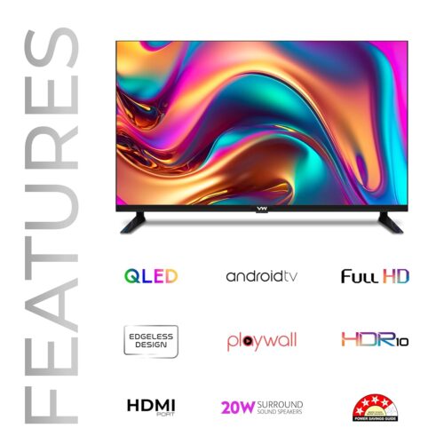 VW 109 cm (43 inches) OptimaX Series Full HD Smart QLED Android TV VW43AQ1 - Image 2