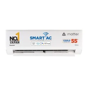 Panasonic 1.5 Ton 3 Star Premium Wi-Fi Inverter Smart Split AC (Matter Enabled, Higher Airflow, Copper Condenser, 7in1 Convertible